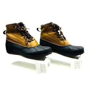 Magellan Outdoors Mens Insulated Duck Boots Size 9D Brown Thermoplastic Rubber